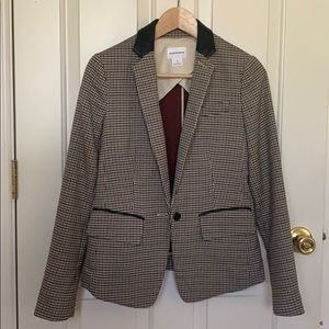 Club Monaco houndstooth blazer